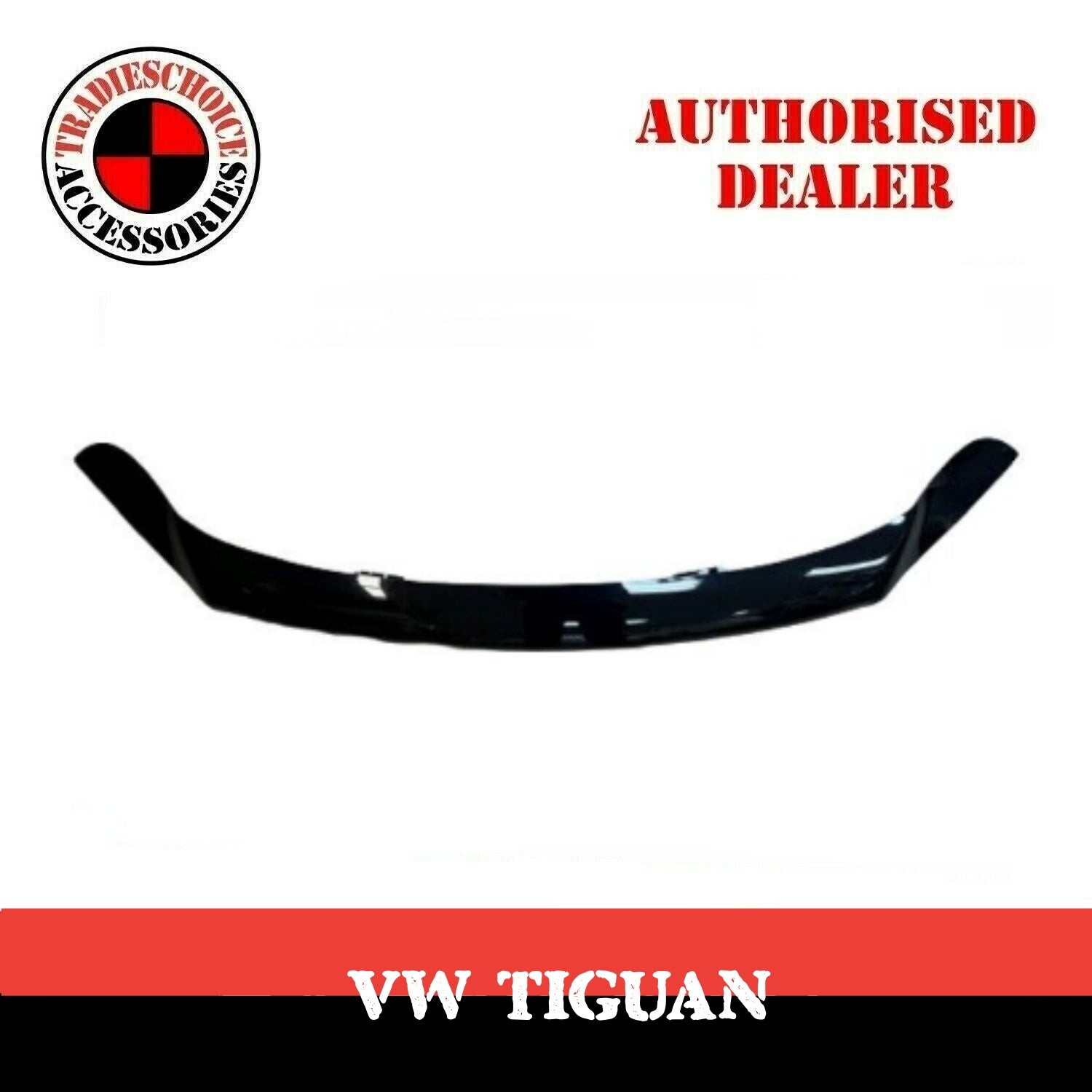 Bonnet Protector for Volkswagen Tiguan 2012-2016 Black Guard Against Stone Chips