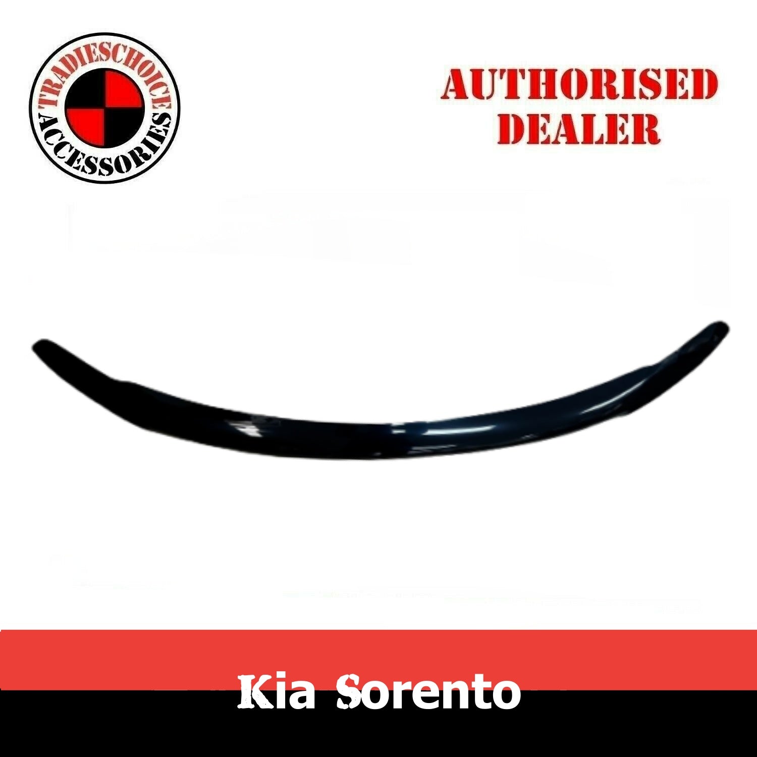 Bonnet Protector for Kia Sorento 2010-2014 - Black Guard Against Stone Chips