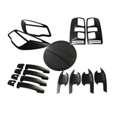 Matt Black Cover Headlight Tail Gas Door Handle for Holden Colorado RG 12-16