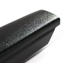 Close-up of a black tailgate guard cap protector cover for LDV T60, showcasing its durable textured surface.