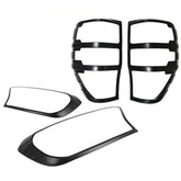 TRADIESCHOICE Black Headlight Lamp Front Cover Trim for Ford Ranger PX2 PX3 2015-2019 | Stylish and Protective Enhancements