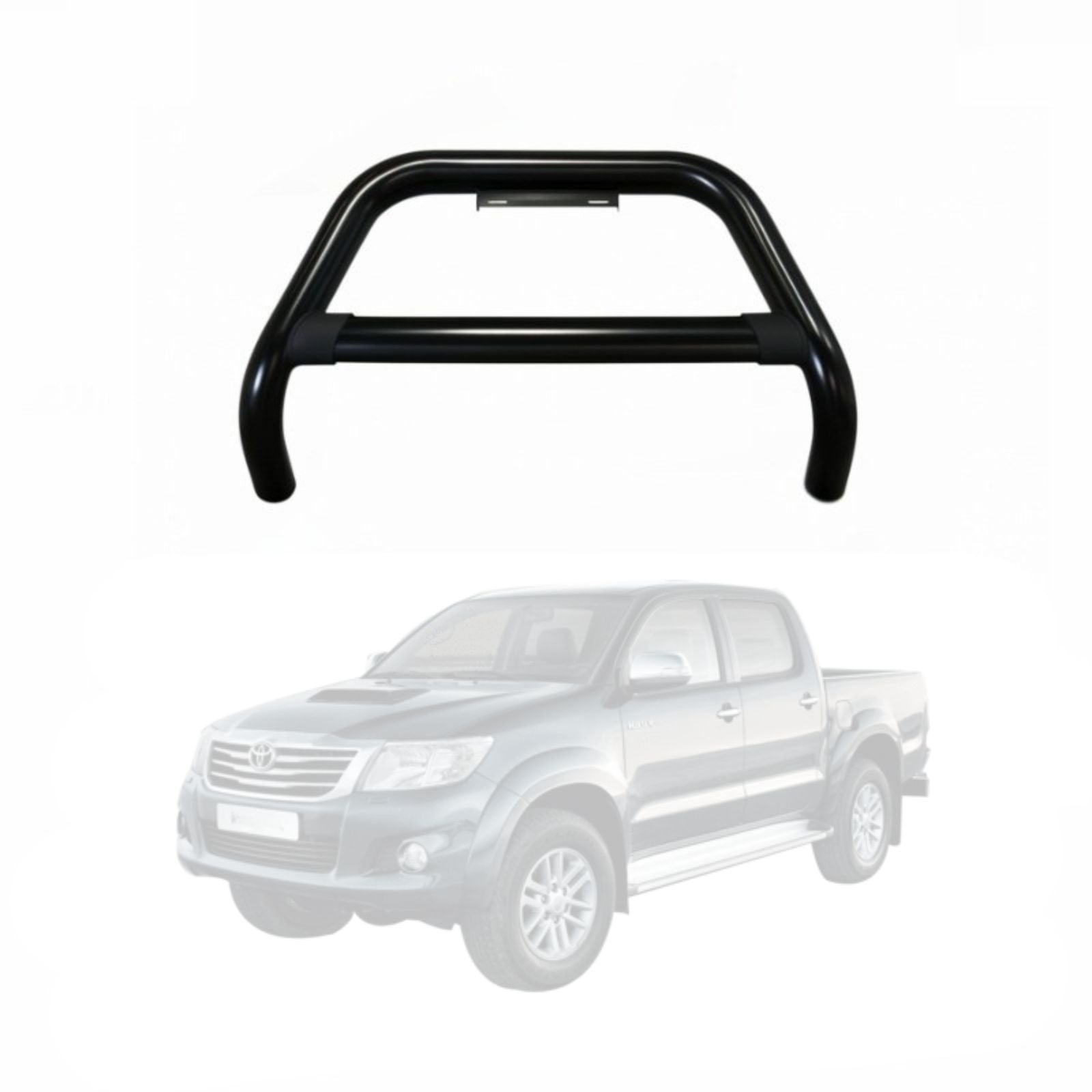Black Nudge Bar to Suit Toyota Hilux 2005 - 2014 | Matte Finish | Steel Construction