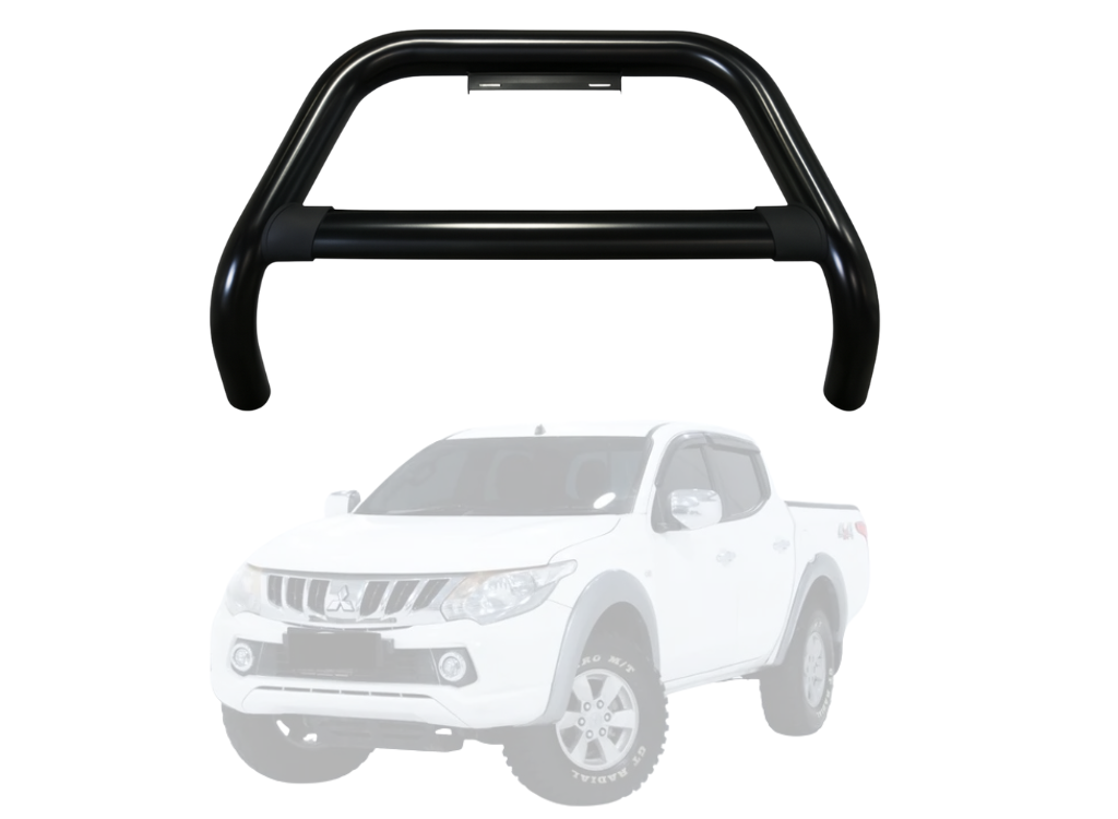 Black Nudge Bar to Suit Mitsubishi Triton 2015–2018 | Matte Finish | Steel Construction