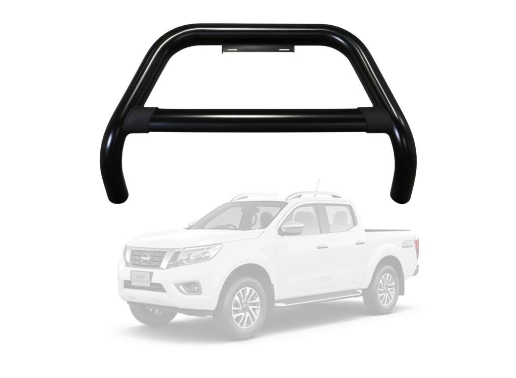 Black Nudge Bar to Suit Nissan Navara 2015–2020 | Matte Finish | Steel Construction