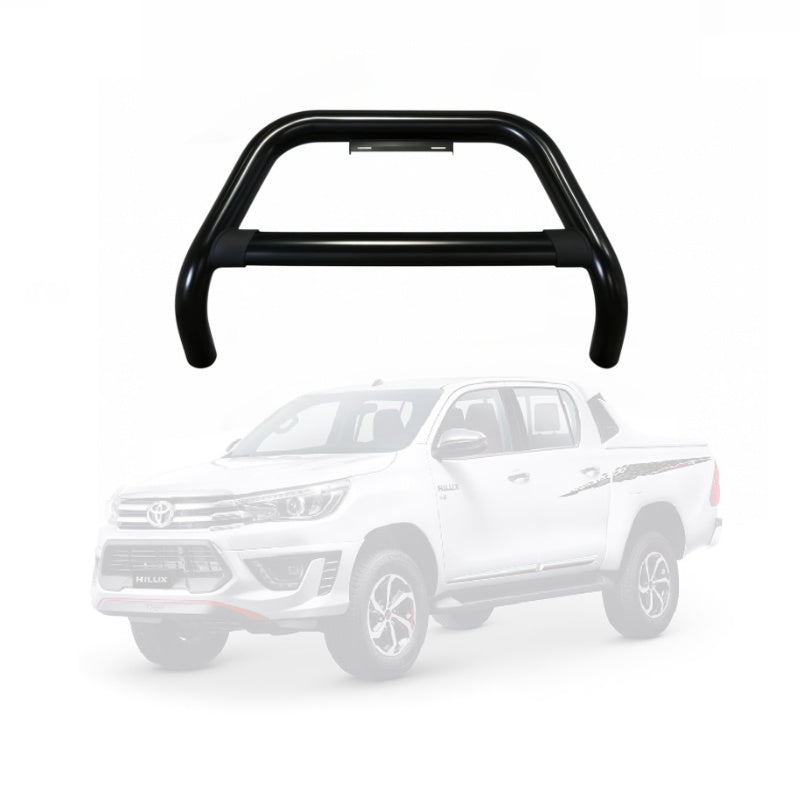 Black Nudge Bar to Suit Toyota Hilux 2015-2024 N80 SR SR5 ROGUE | Matte Finish | Steel Construction