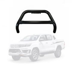Black Nudge Bar to Suit Toyota Hilux 2015-2024 N80 SR SR5 ROGUE | Matte Finish | Steel Construction
