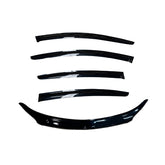 Bonnet Protector, Weathershields for Hyundai Santa FE DM 2012-18 Black Guard Against Stone Chips