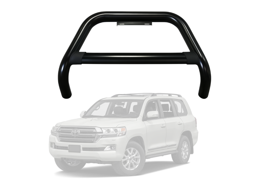 Black Nudge Bar to Suit Toyota LC200 2007–2016 | Matte Finish | Steel Construction