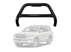 Black Nudge Bar to Suit Toyota LC200 2007–2016 | Matte Finish | Steel Construction