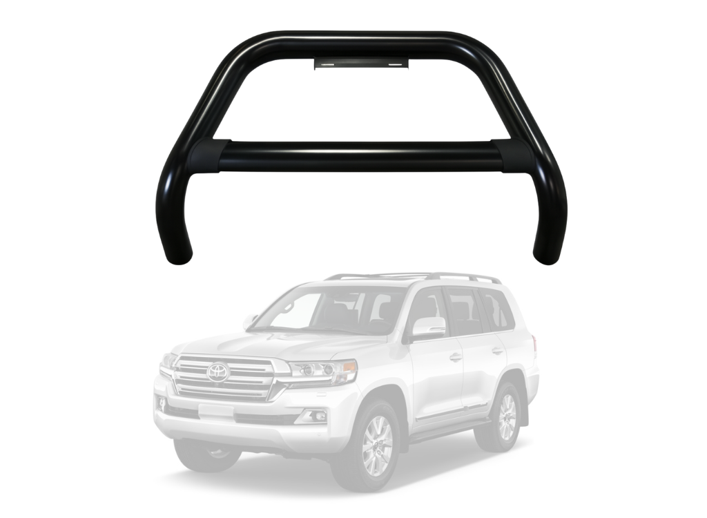 Black Nudge Bar to Suit Toyota LC200 2017–2021 | Matte Finish | Steel Construction