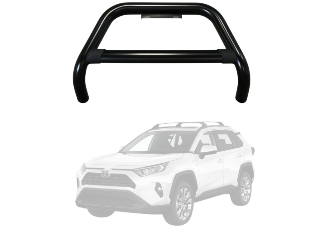 Black Nudge Bar to Suit Toyota RAV4 2019 | Matte Finish | Steel Construction