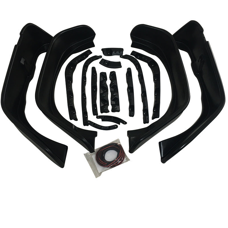 POCKET STYLE FENDER FLARES SUIT JEEP WRANGLER JK 2007 2008 2009 2010 2011 2012 2013 - 2018