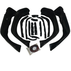 POCKET STYLE FENDER FLARES SUIT JEEP WRANGLER JK 2007 2008 2009 2010 2011 2012 2013 - 2018