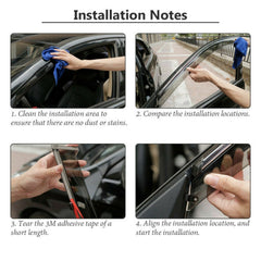 Weathershields Window Visors for Suzuki Swift FZ 2005-2010 | 4-Piece Slimline Smoke Tint Set