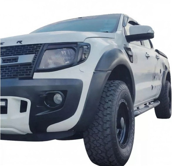 Matt Black OEM Fender Flares Black Guard Trim Fits To Ford Ranger PX1 2012-2015