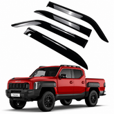 Luxury Weathershields Window Visors for Kia Tasman 2025 Onwards | 4-Piece Slimline Smoke Tint Set