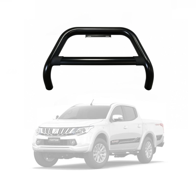 Black Nudge Bar to Suit Mitsubishi Triton MQ 2015–2018 | Matte Finish | Steel Construction