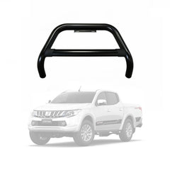Black Nudge Bar to Suit Mitsubishi Triton MQ 2015–2018 | Matte Finish | Steel Construction