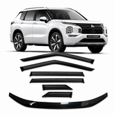Mitsubishi Outlander Bonnet Protector & Weathershields Combo 2021–2025 | Full Protection Kit