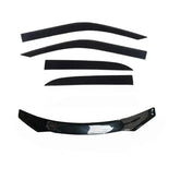 Premium Bonnet Protector and Weathershields fit for Mitsubishi Outlander 2007-2009 Black Guard
