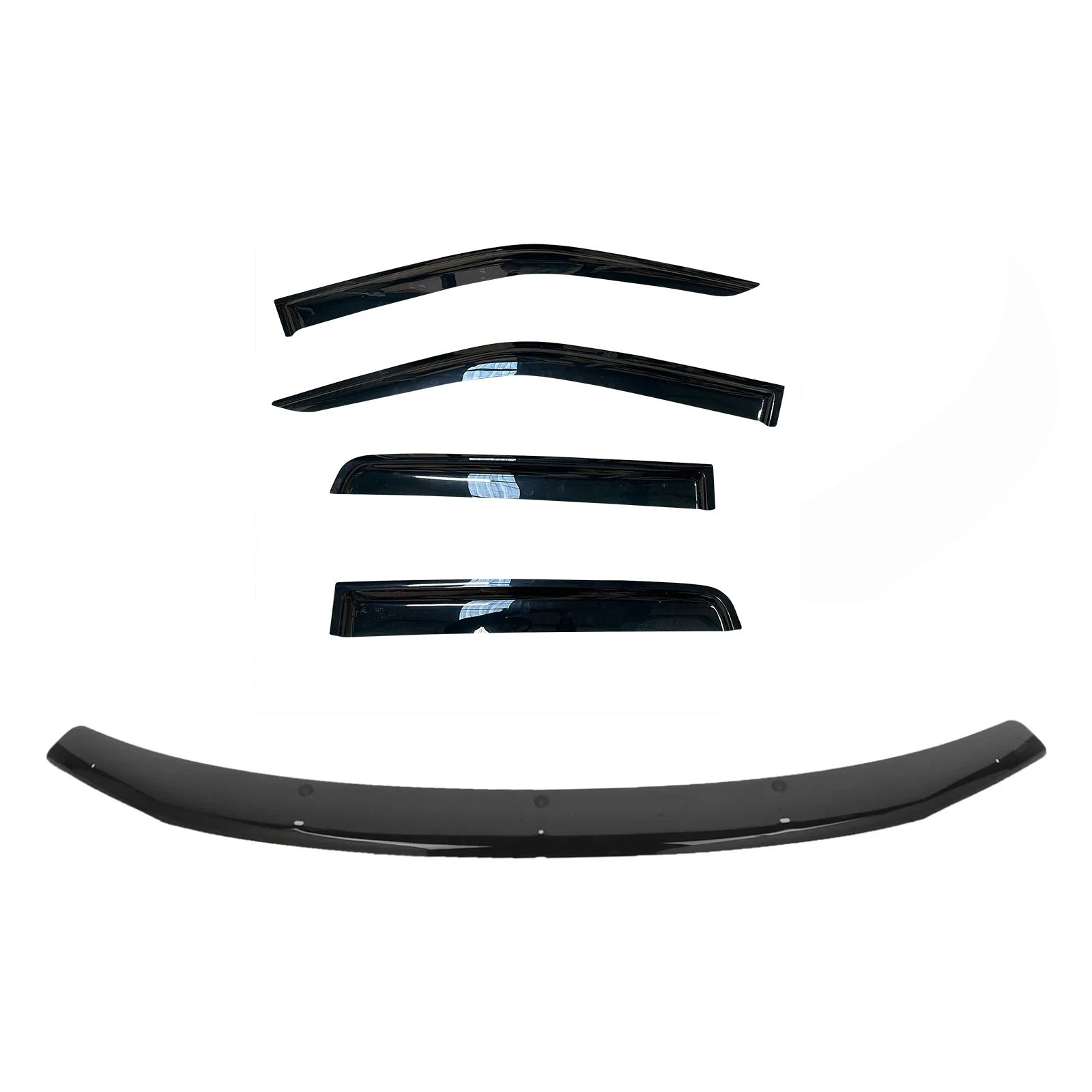 TRACHO Bonnet Protector & Weathershields Combo for Mitsubishi ASX 2020–Onwards | Full Weather & Front Protection Set