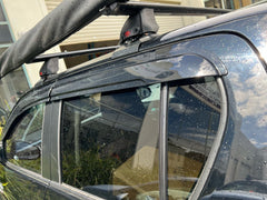 Luxury Weather shields Window Visors for Toyota Fortuner 2015-2023 Tinted Black