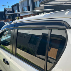 Luxury Weather shields Window Visors for Toyota Fortuner 2015-2023 Tinted Black