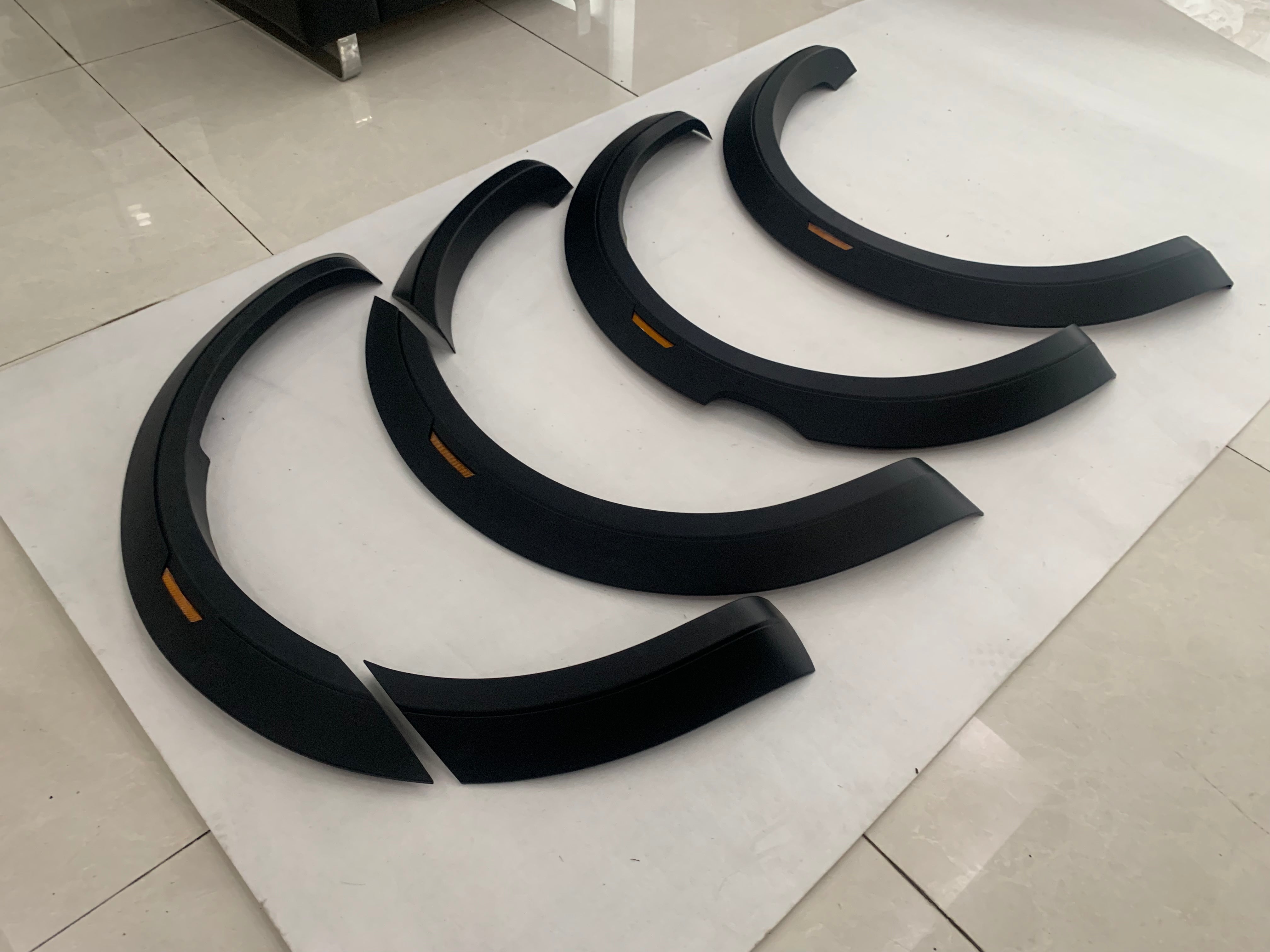 MATTE BLACK OEM FENDER FLARES WITH INDICATOR REFLECTOR FITS RANGER PXII 2015-2018