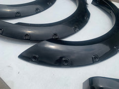 POCKET FENDER FLARES WITH SUITABLE FOR NISSAN NAVARA D40 08-14 WHEEL BLACK ST ST-X