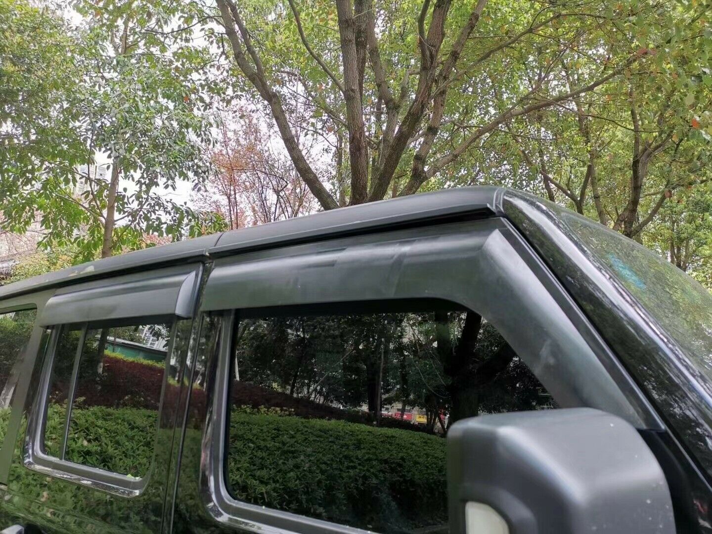 Luxury Weather Shields Weathershields Window Visors for Wrangler JL 2018+ Tinted