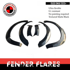 For Isuzu D-Max Dmax Wrinkle 2020+ MY21 Gloss Grey Fender Flare Wheel Arch