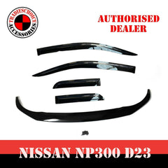 For Navara NP300 D23 EXTRA CAB Bonnet Protector Guard and Weather Shields 14-20