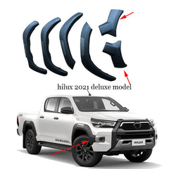LUXURY FENDER FLARES SUITABLE FOR TOYOTA HILUX ROGUE 2021 ONWARDS