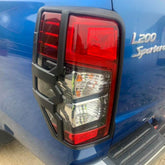 TRADIESCHOICE Matte Black Tail Light Cover for Mitsubishi Triton MR 2019+ | Stylish and Protective Upgrades