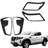 Head Light Tail Light Lamp Cover Black for Nissan Navara NP300 D23 MY 2020-2021