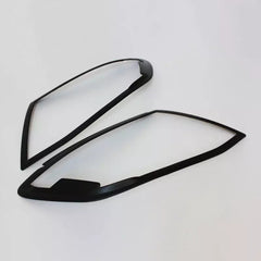 Matte Black Head lights Trim Cover to suit Ford Ranger PX I 2012-2015