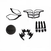 Head Tail Light Cover For Mitsubishi Triton MQ 15-18 Matte Black Gas Tank cover