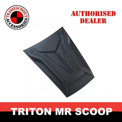 Bonnet Scoop Hood Raptor Style to suit Triton MR 2019-2022 Matte Black