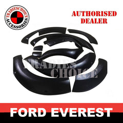 Pocket Fender Flares Guard Arch Cover to suit Ford Everest 2015 2016 2017 2018 Texture Black