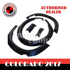 Matte Black Fender Flares Guard Trim for Holden Colorado 2017 with Reflector