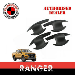 Black Door Handle Bowl Insert Scratch Cover for Ford Ranger 2011-20 PX