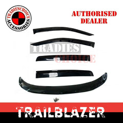 Bonnet Protector Guard + Weather Shields Visor to suit Holden Trailblazer 2016+