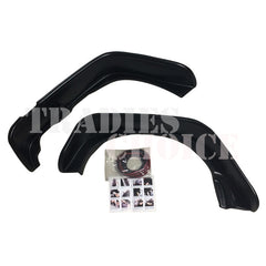 POCKET STYLE FENDER FLARES SUIT JEEP WRANGLER JK 2007 2008 2009 2010 2011 2012 2013 - 2018