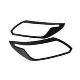 Head Light Lamp Cover Trim Surroundings Black for Nissan Navara NP300 D23 MY 2020-2021