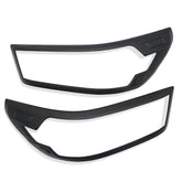 Matte Black Head lights Trim Cover to suit Toyota Hilux SR 2015 Onward