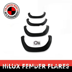 Fender Flares Wheel Arch Matte Black For Toyota Hilux 2021-2024 SR SR5