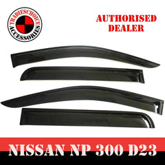 4pcs Navara NP300 Weathershields Injection Weather Shield Nissan D23 2014-2021