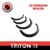 Fender Flares Wheel Arch For Triton 06 - 16 MN ML Smooth Matte Black