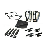 TRADIESCHOICE Matt Black Cover Headlight Tail Gas Door Handle for 14-19 Nissan NAVARA NP300 | Stylish and Protective Upgrades