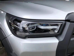 Matte Black Head lights Trim Cover to suit Toyota Hilux SR5 Rogue 2020 2021+
